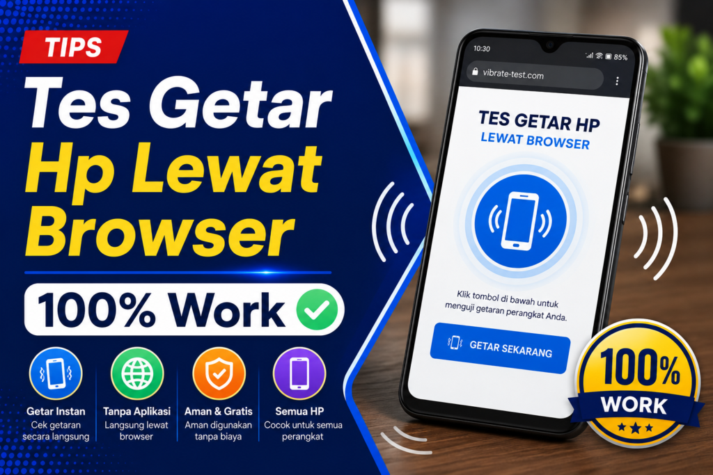 Tes Getar Hp Lewat Browser | 100% Work