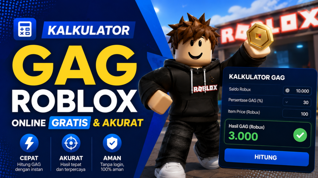 Kalkulator GAG Roblox Online Gratis & Akurat